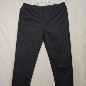 YOURSELF High Fashion Stretch Chino Men's Dress Pants in Black w 40